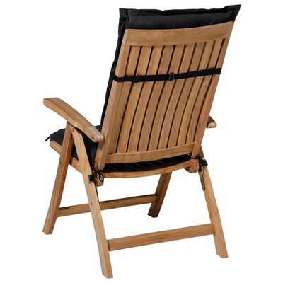 Madison Cojín de silla con respaldo Panama 123x50cm negro