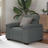 vidaXL Sillón Sofá Tela Gris Oscuro 60 cm