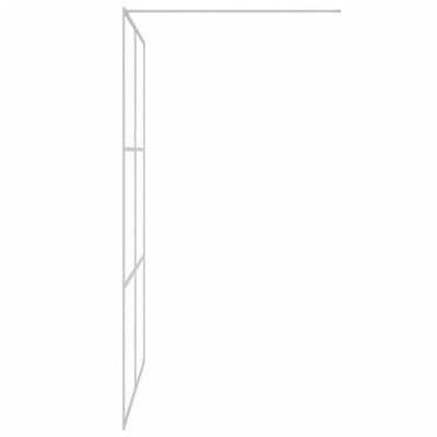 vidaXL Mampara de ducha vidrio ESG transparente plateado 140x195 cm