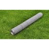vidaXL Malla de alambre de acero galvanizado plateada 25x1 m