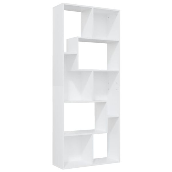 vidaXL Estanter&iacute;a librer&iacute;a madera contrachapada blanco 67x24x161 cm