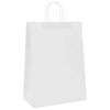 vidaXL Bolsas de papel con asas 250 uds blanca 32x17x44 cm