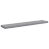 vidaXL Estantes flotantes pared 4 MDF gris 120x23,5x3,8 cm