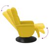 vidaXL Sill&oacute;n reclinable con reposapi&eacute;s terciopelo amarillo