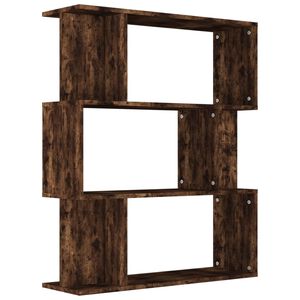 vidaXL Estanter&iacute;a/Biombo madera aglomerada roble ahumado 80x24x96 cm