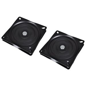 vidaXL Base giratoria asiento de barco 2 uds est&aacute;ndar 160x160x2,5 mm