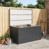 vidaXL Caja de almacenaje para jard&iacute;n gris antracita 171x99x93 cm