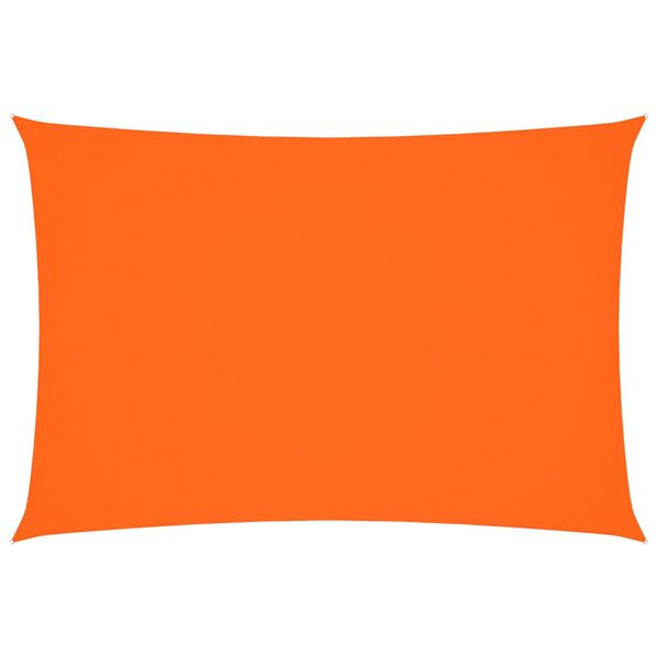 vidaXL Toldo de vela rectangular tela Oxford naranja 2,5x4,5 m