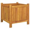 vidaXL Jardinera con forro madera maciza de acacia 42x42x40 cm