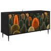 vidaXL Mueble de TV ZAANDAM 102 x 33 x 51 cm Roble Negro