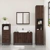 vidaXL Set de muebles ba&ntilde;o 3 pzas madera contrachapada roble marr&oacute;n