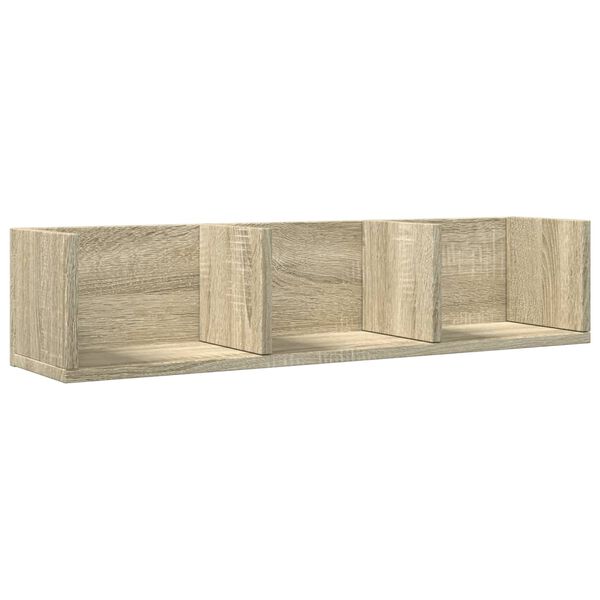 vidaXL Mueble de pared madera de ingenier&iacute;a roble Sonoma 75x18x16,5 cm