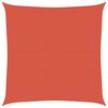 vidaXL Toldo de vela HDPE terracota 160 g/m&sup2; 7x7 m