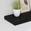 vidaXL Estantes flotantes de pared 2 uds MDF negro 60x23,5x3,8 cm