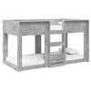 vidaXL Cama Litera para Ni&ntilde;os Gris Concreto 90 x 190 cm