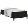 vidaXL Cama tipo Box Spring con colchón Negro 80 x 220 cm tela