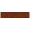 vidaXL Jardinera acero corten 200x80x40 cm