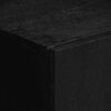 vidaXL Aparador de madera de ingenier&iacute;a negro 90x33x75 cm