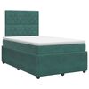 vidaXL Cama box spring con colch&oacute;n Verde oscuro 120 x 200 cm
