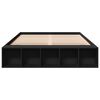vidaXL Estructura de cama madera de ingenier&iacute;a negra 140x200 cm