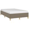 vidaXL Estructura de cama sin colch&oacute;n tela gris taupe 120x190 cm