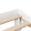 vidaXL Cama con estanter&iacute;a sin colch&oacute;n madera maciza blanca 75x190 cm