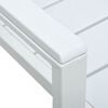 vidaXL Sillas de jardín 4 unidades HDPE aspecto de madera blanco