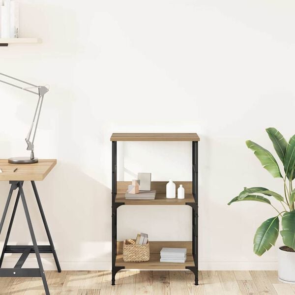 vidaXL Estanter&iacute;a madera de ingenier&iacute;a roble artisan 50x33x82 cm