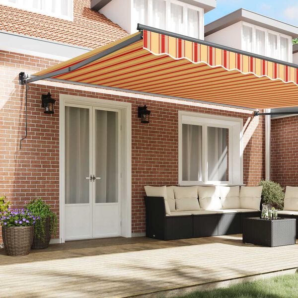 vidaXL Toldo Crema 500 x 300 x 165 cm Poli&eacute;ster y metal