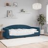 vidaXL Sof&aacute; cama sin colch&oacute;n terciopelo azul 80x200 cm