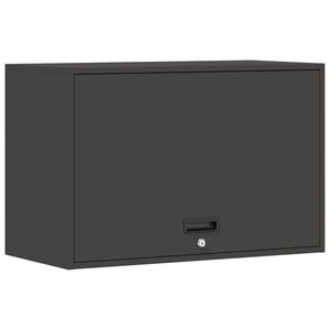 vidaXL Armario de pared para el garaje Negro 80 x 40 x 53 cm