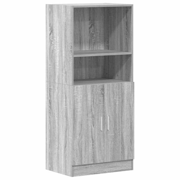 vidaXL Mueble de cocina madera ingenier&iacute;a gris sonoma 57x41,5x131,5 cm