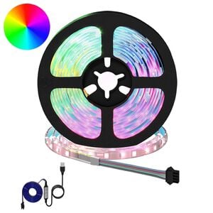vidaXL Tira LED 2 uds. Negro y Transparente Cobre y pl&aacute;stico