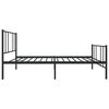 vidaXL Estructura cama sin colch&oacute;n con estribo metal negro 90x190 cm