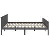 vidaXL Estructura de cama 2 cajones madera pino gris oscuro 200x200 cm
