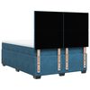 vidaXL Cama box spring con colch&oacute;n terciopelo azul 160x200 cm