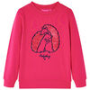 Sudadera infantil rosa chillón 140