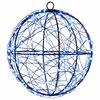 vidaXL Luz de adorno navide&ntilde;o 200 LED Azul Di&aacute;metro 20 x 22 cm