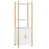 vidaXL Aparador alto madera contrachapada blanco 60x40x173 cm