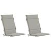 vidaXL Cojines para Sillas de Respaldo Alto en 2 Piezas GEMERT 2 pcs
