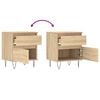 vidaXL Mesitas noche 2 uds madera ingenier&iacute;a roble Sonoma 40x35x50 cm