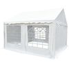 vidaXL Carpa de jard&iacute;n de PVC blanco 4x4 m