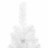 vidaXL Medio &aacute;rbol de Navidad artificial con soporte blanco 180 cm