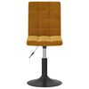 vidaXL Sillas de comedor giratorias 2 unidades terciopelo marr&oacute;n