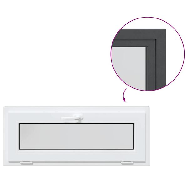 vidaXL Ventana de s&oacute;tano "RISOR" 110x40 cm oscilobatiente 2 cristales