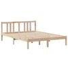 vidaXL Estructura de cama con cabecero madera de pino blanco 150x200cm