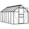 vidaXL Invernadero con estructura de aluminio gris antracita 7,03 m&sup2;