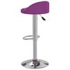 vidaXL Taburete de cocina de cuero sint&eacute;tico morado
