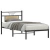 vidaXL Estructura de cama sin colch&oacute;n madera roble Sonoma 80x200 cm