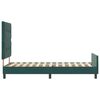 vidaXL Cama tipo Box Spring Verde oscuro 90 x 200 cm Terciopelo